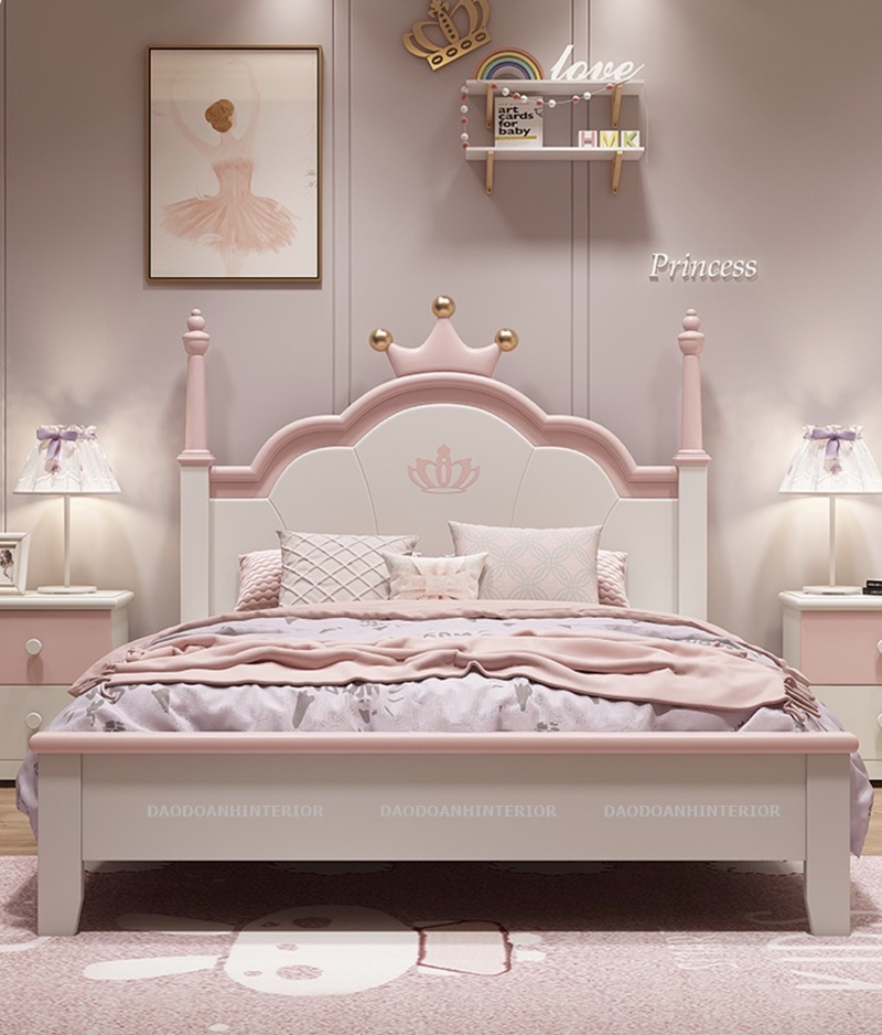 Giường ngủ tân cổ điển GNTCD2387 là sự sắc nét từng chi tiết