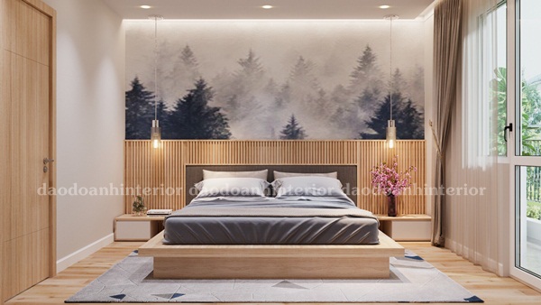 Thiết kế nội thất phòng ngủ chung cư hiện đại 