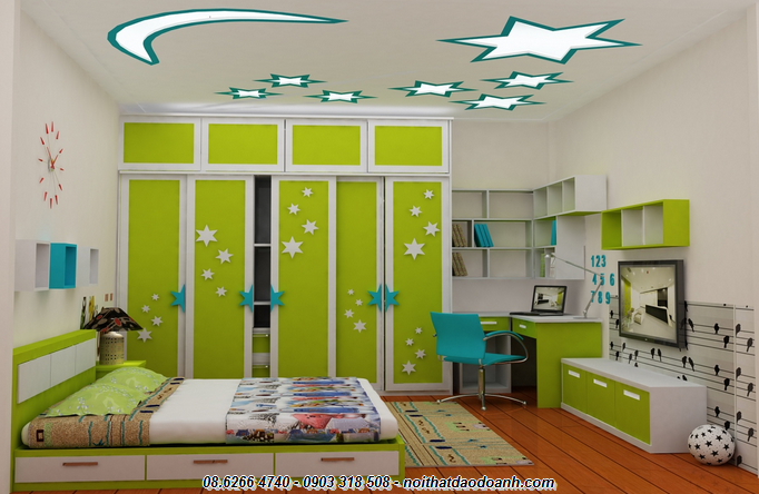 Noithatdaodoanh.com địa chỉ thiết kế nội thất phòng ngủ cho bé được nhiều gia đình lựa chọn