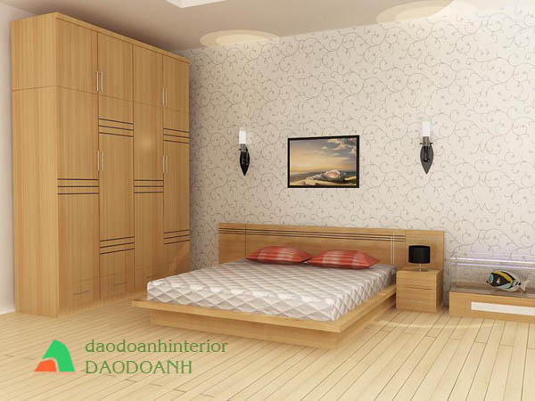 Giường ngủ gỗ công nghiệp GNDD34