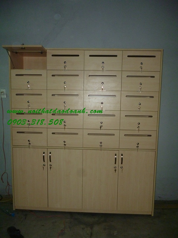 Tủ locker MFC Mã Lai gỗ công nghiệp chống ẩm tốt 