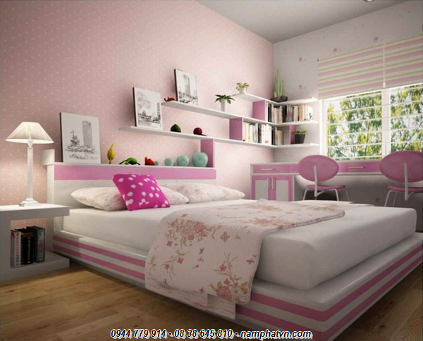 Nội thất phòng ngủ xinh xắn sẽ giúp cho giấc ngủ của bạn sâu và thoải mái hơn