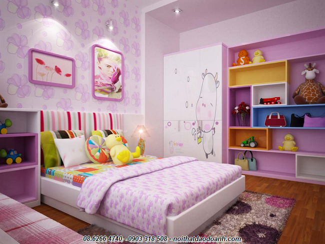 Noithatdaodoanh.com nơi hỗ trợ tư vấn thiết kế nội thất phòng ngủ sành điệu cho con gái
