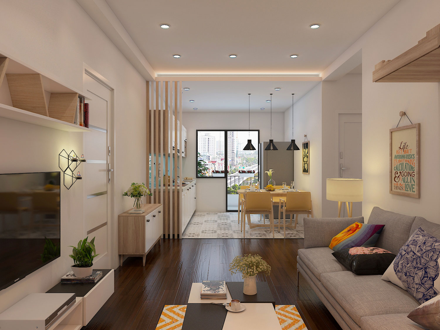 55 Mẫu thiết kế nội thất chung cư 50m2 đẹp nhất 2023