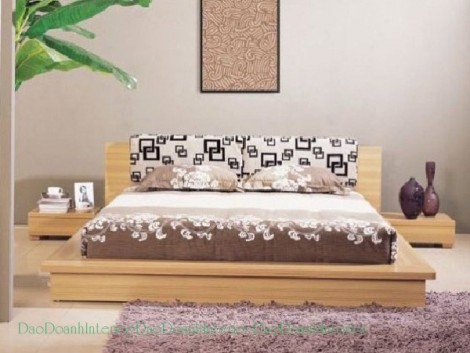 Giường ngủ gỗ tự nhiên Sồi